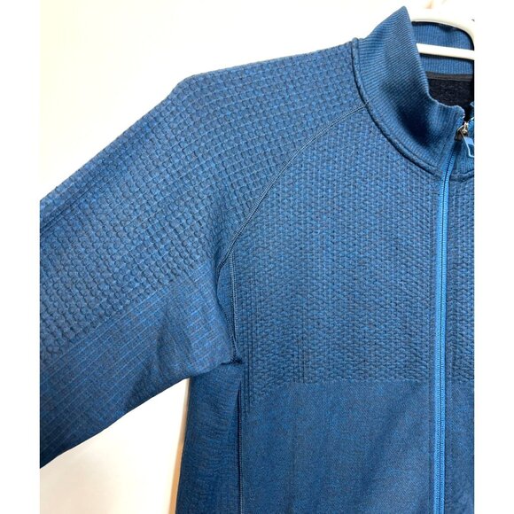 Lululemon Engineered Warmth Jacket Poseidon Black Wool Blend Mens Large - Picture 9 of 13